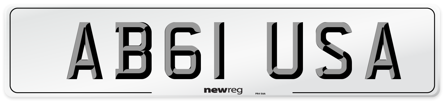 AB61 USA Number Plate from New Reg